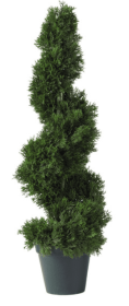2' Cedar Spiral Silk Tree (In-door/Out-door)