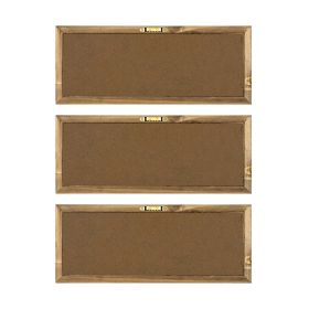 Rustic Set Of 3 Grooming Instructions Bathroom Wall Art