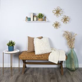 Set Of Three Gold  Metallic Starburst Wall Decor