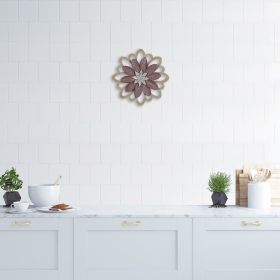 Pink Embossed Floral Wall Decor