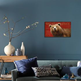 Distressed Bear Wood Wall DÃ©cor