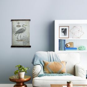 Grey Vintage Heron Tapestry Wall DÃ©cor