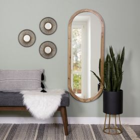 Set of Three Gold Wall Mirrors