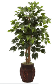 44â€ Ficus Tree w/Decorative Planter
