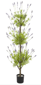 4' Lavender Topiary Silk Tree