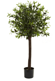 4â€™ Olive Topiary Silk Tree