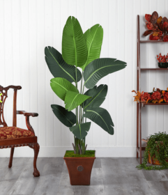 5.5â€™ Travelers Palm Artificial Tree in Brown Planter