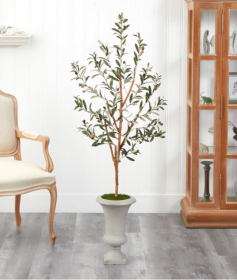 57â€ Olive Artificial Tree in Sand Colored Urn