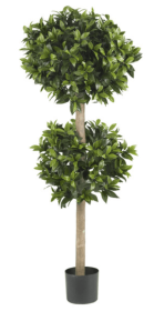 57" Sweet Bay Double Ball Topiary Silk Tree