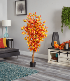 5â€™ Autumn Ficus Artificial Fall Tree