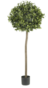 5' Sweet Bay Ball Topiary Silk Tree