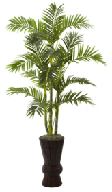 62â€ Areca Tree w/Decorative Planter