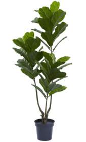 65â€ Fiddle Leaf Tree UV Resistant (Indoor/Outdoor)