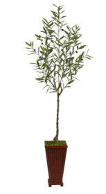69â€ Olive Artificial Tree in Decorative Planter