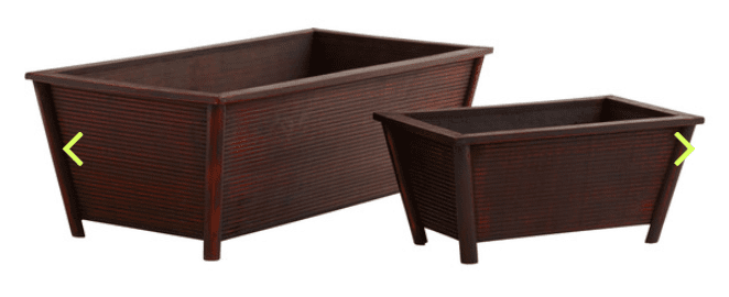 Rectangle Planters (Set of 2)