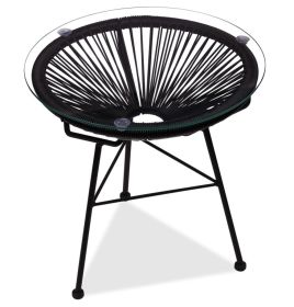 Acapulco Indoor/Outdoor Side Table Black