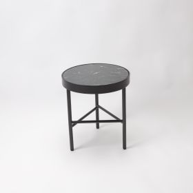 Kali Side Table - Dark Green Marble Top